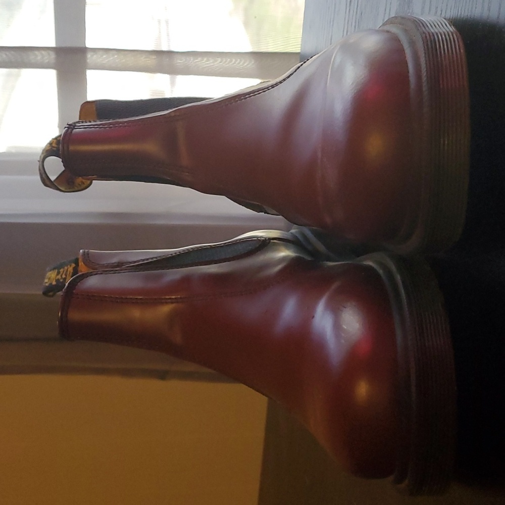 Cherry Doc Marten Chelsea Boots